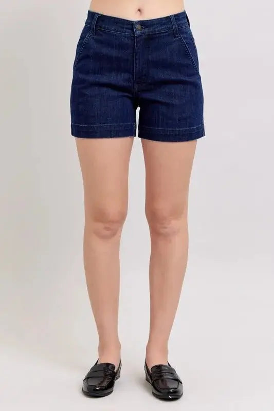 Judy Blue High Waist Denim Shorts for Women Fashion - Love Salve