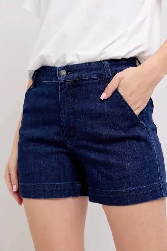 Judy Blue High Waist Denim Shorts for Women Fashion - Love Salve