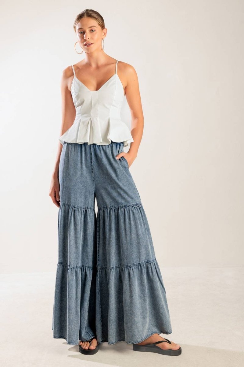 JUST A FEELING DENIM PANTS - Love Salve