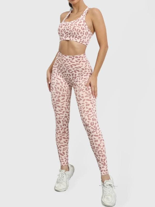 Leopard print high waist suit - Love Salve