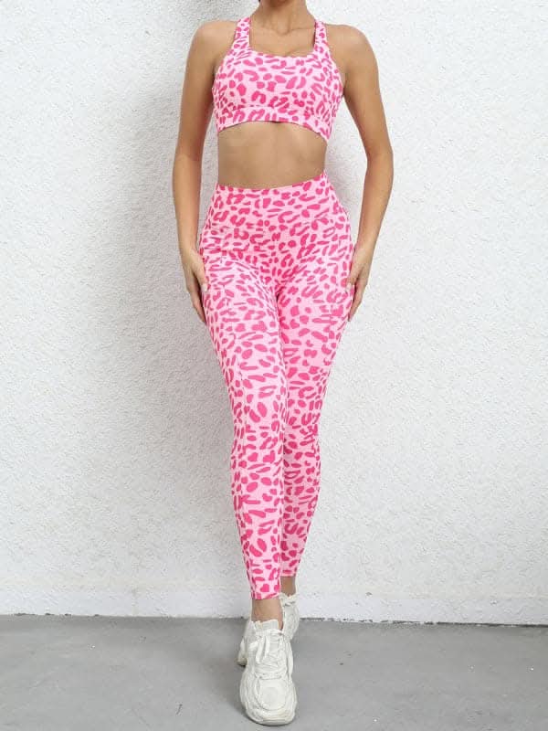 Leopard print high waist suit - Love Salve