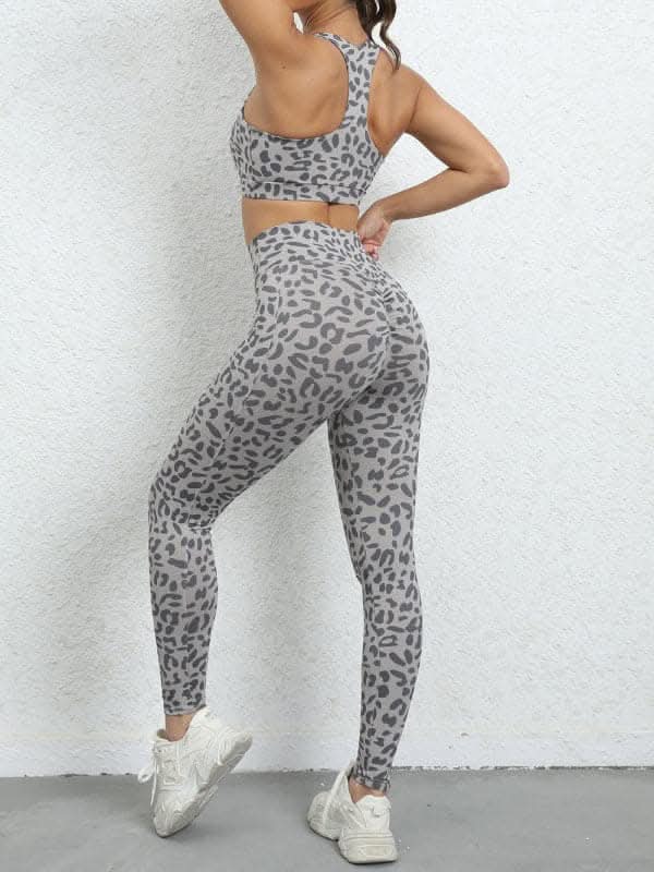Leopard print high waist suit - Love Salve