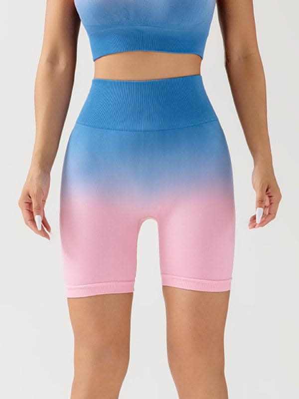 Women's gradient yoga set - breathable tights & top - Love Salve