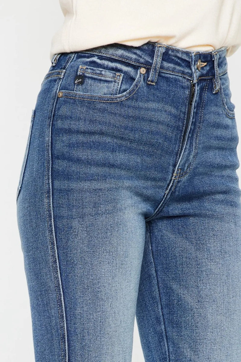 Kancan Cat's Whiskers High Waist Flare Jeans for Women - Love Salve