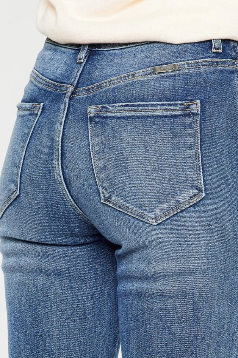 Kancan Cat's Whiskers High Waist Flare Jeans for Women - Love Salve