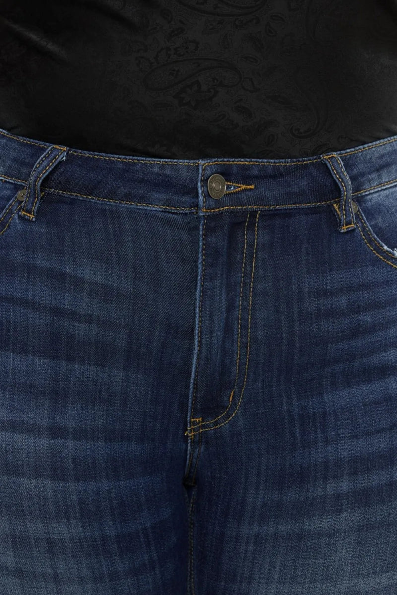 Kancan Full Size Mid Rise Slim Flare Jeans for Women - Love Salve