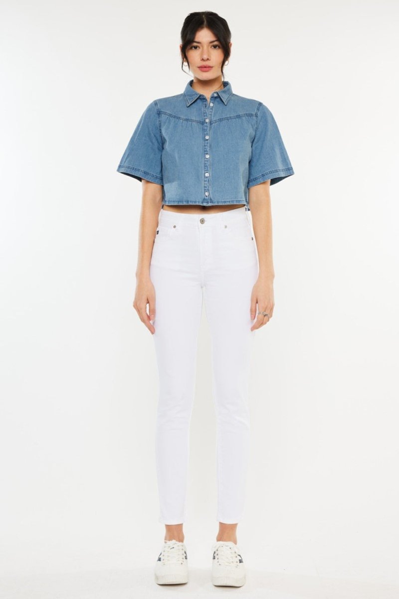 Kancan High Rise Ankle Skinny Jeans for Trendy Style - Love Salve