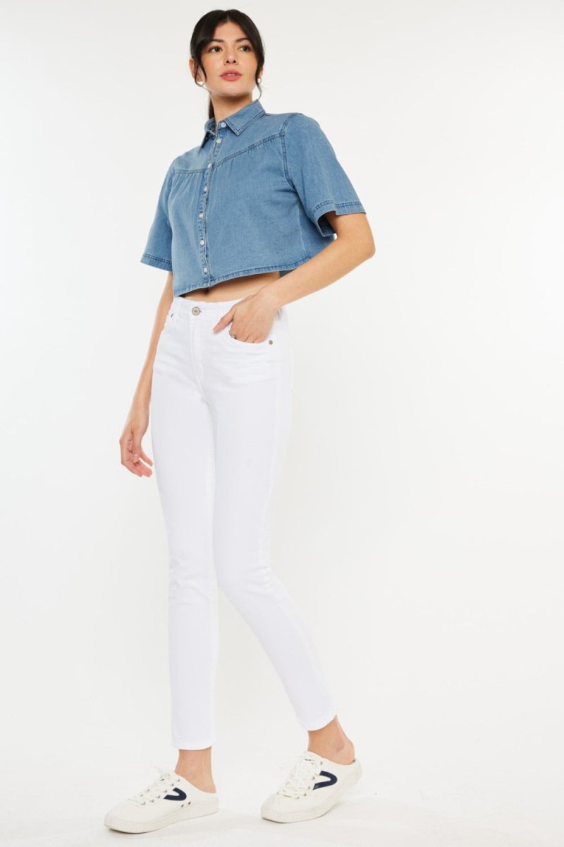 Kancan High Rise Ankle Skinny Jeans for Trendy Style - Love Salve