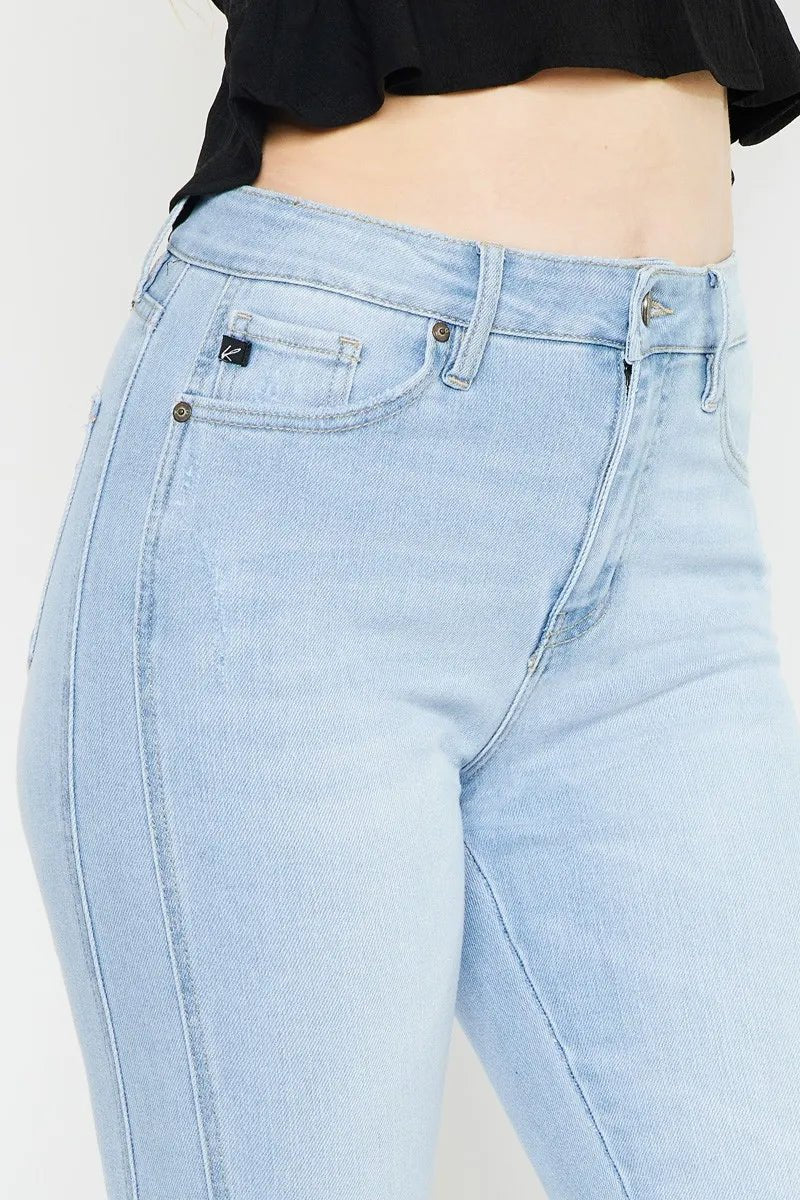 Kancan High Rise Curvy Flare Jeans for Chic Style - Love Salve