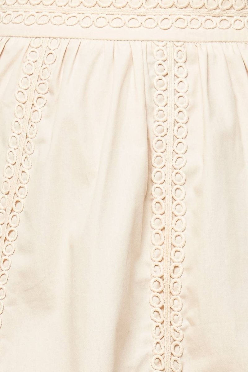 LAYTON CREAM WOVEN MIDI SKIRT - Love Salve