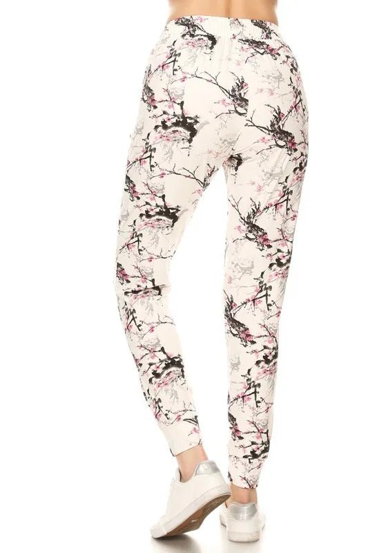 Leggings Depot Full Size Buttery Soft Printed Joggers Plus Size - Love Salve