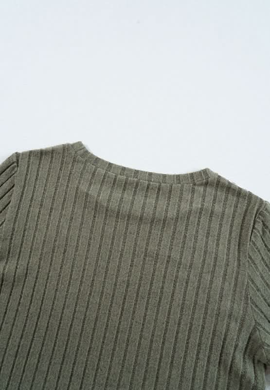 Leopard Round Neck Long Sleeve T-Shirt - Love Salve