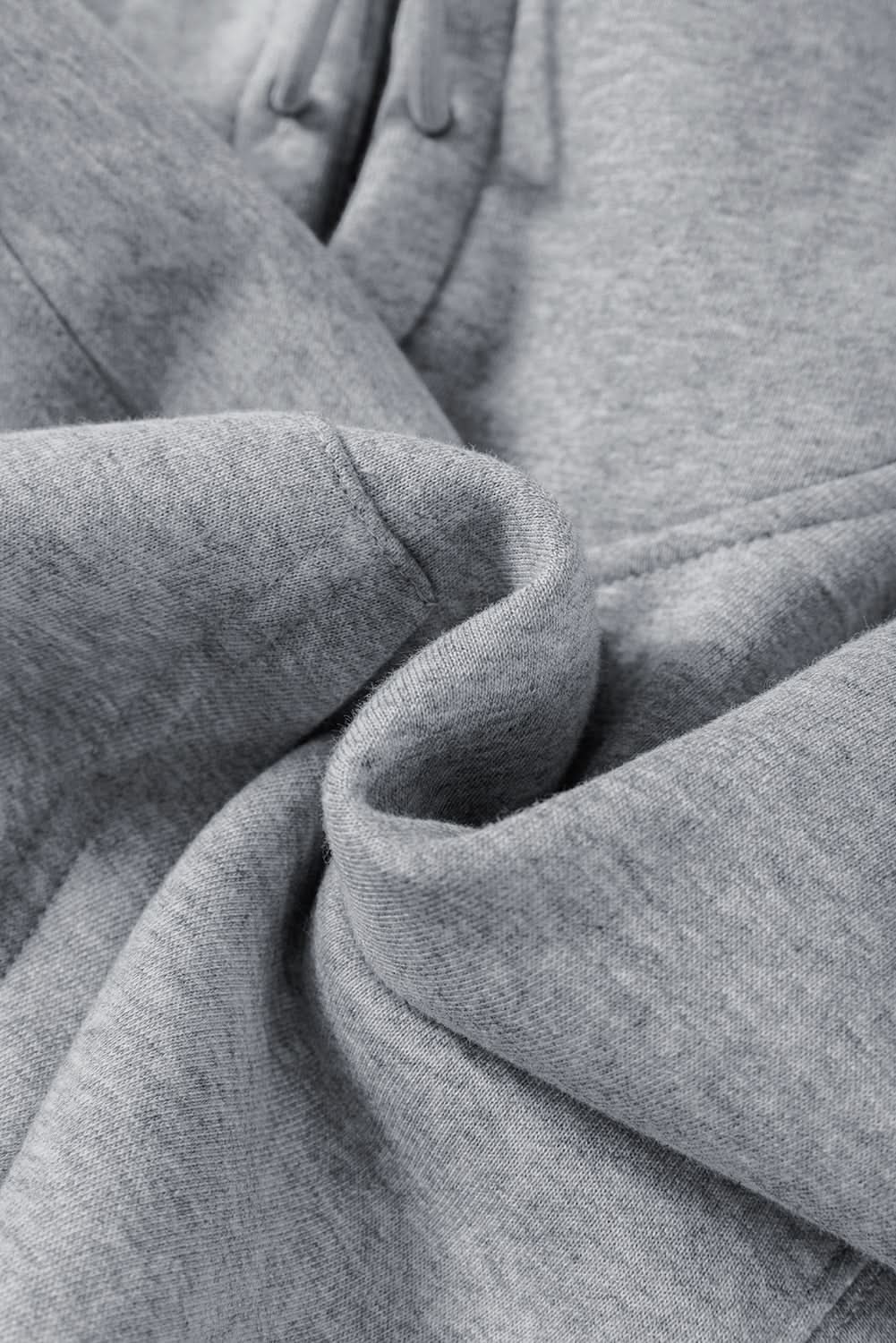 Cozy gray hoodie joggers set - Love Salve