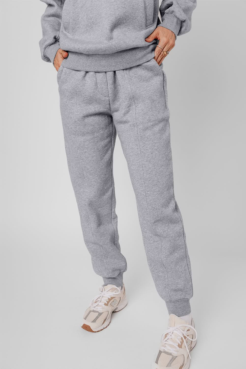Gray hoodie and joggers set - Love Salve