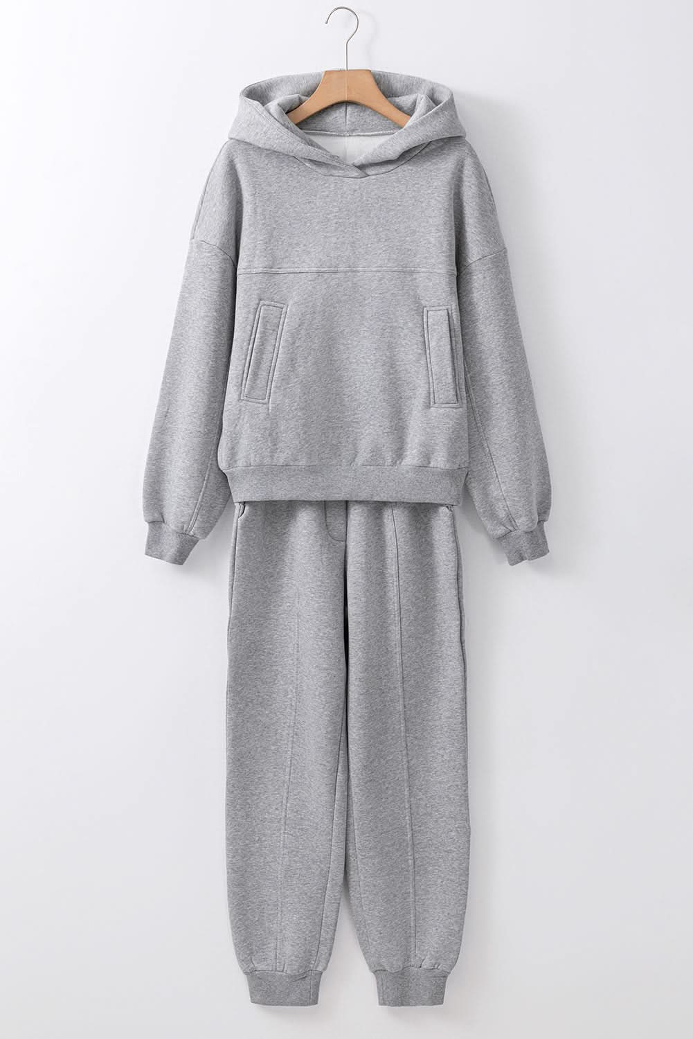 Gray hoodie and joggers set - Love Salve