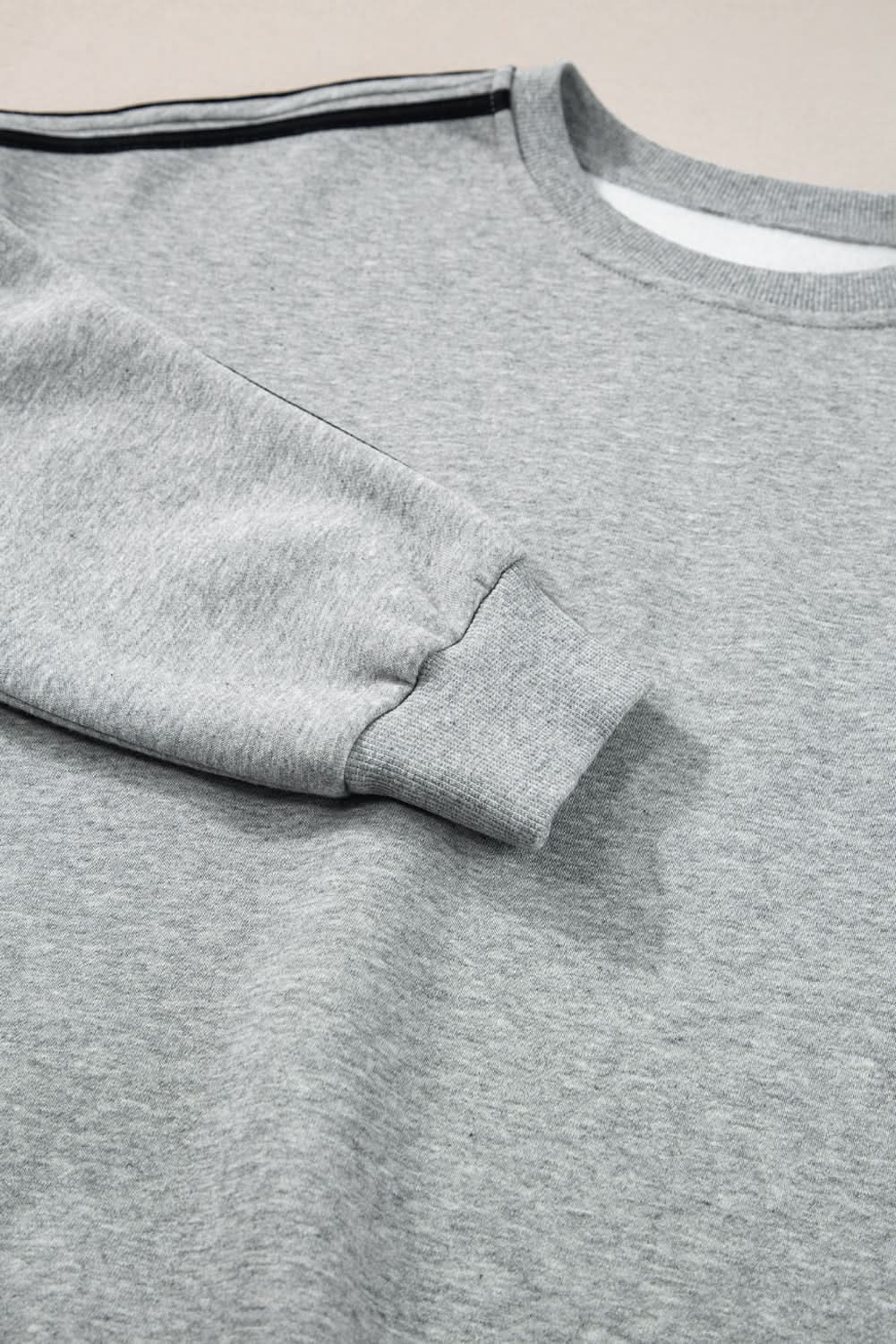 Light grey striped activewear set - Love Salve