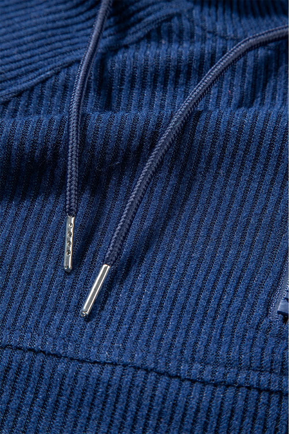 Navy blue cropped hoodie set - Love Salve
