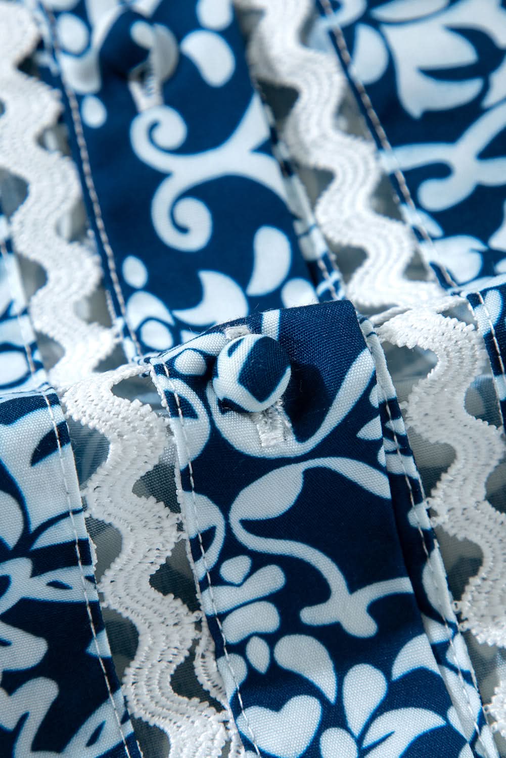 Blue floral button-up shirt - Love Salve