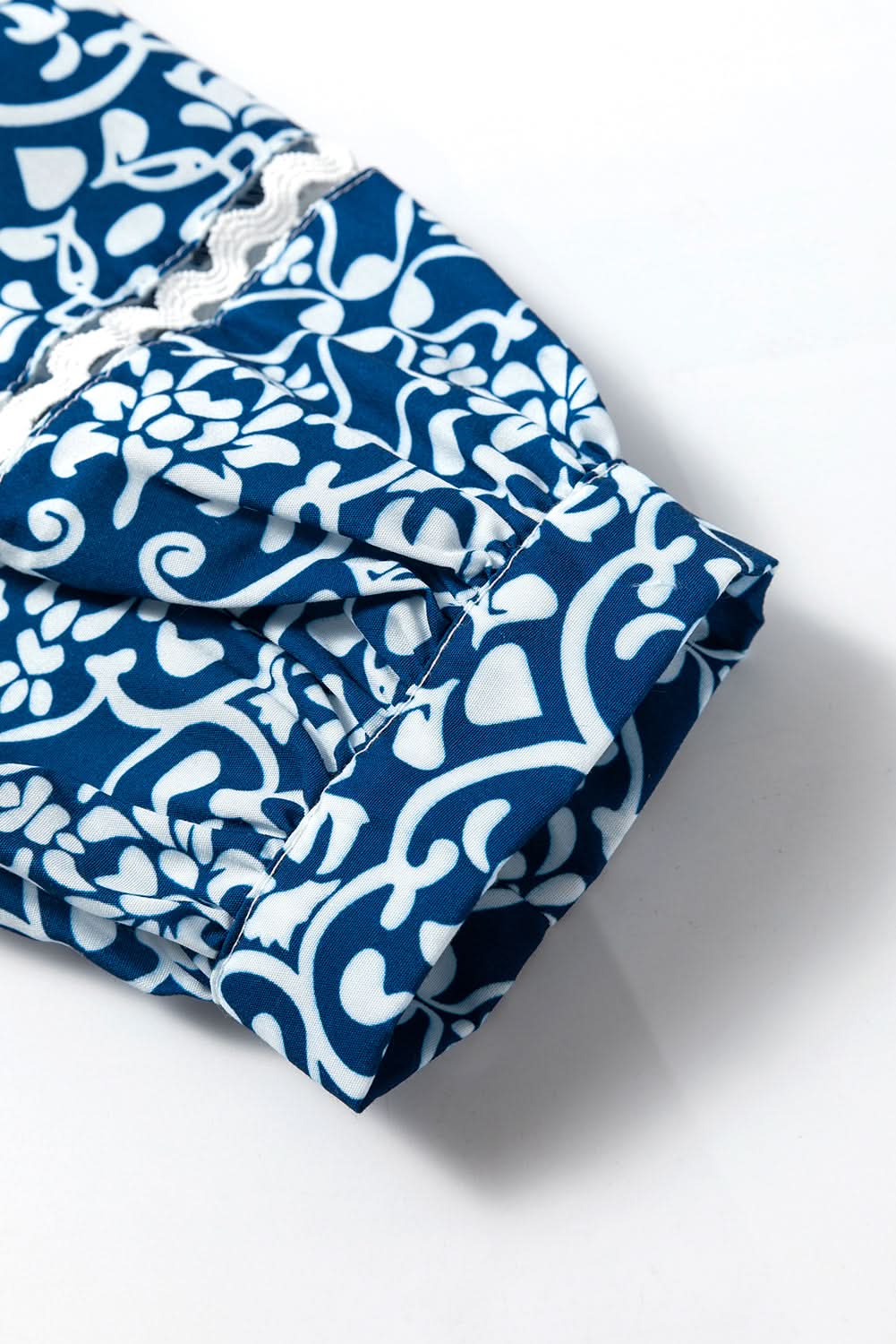 Blue floral button-up shirt - Love Salve
