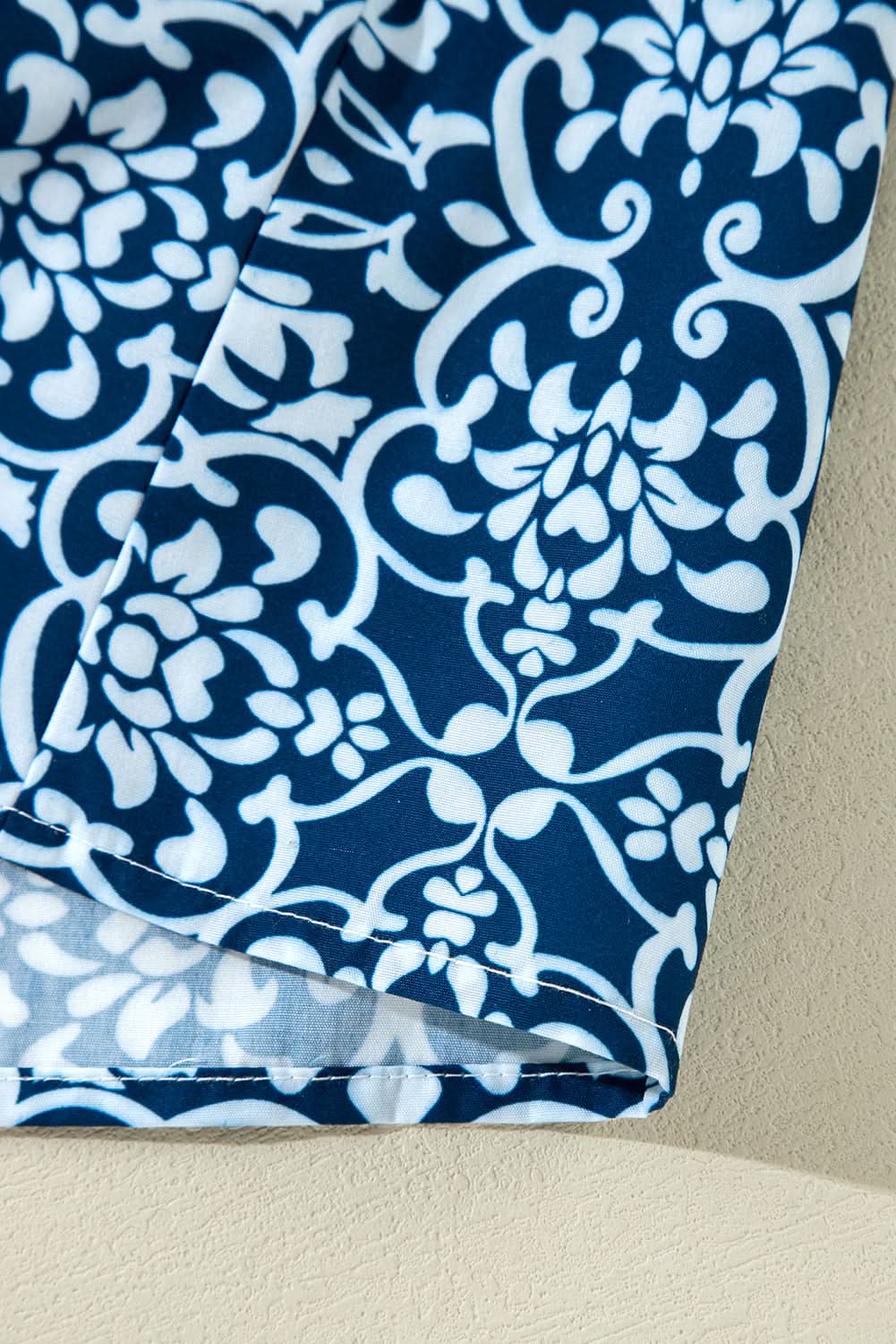 Blue floral button-up shirt - Love Salve