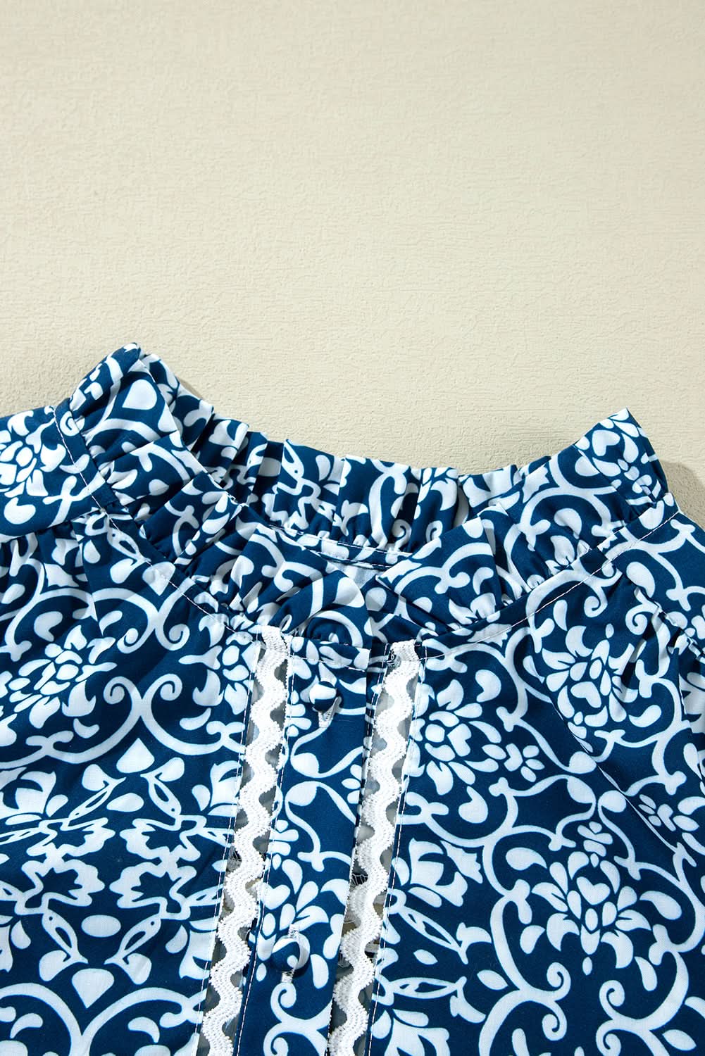 Blue floral button-up shirt - Love Salve