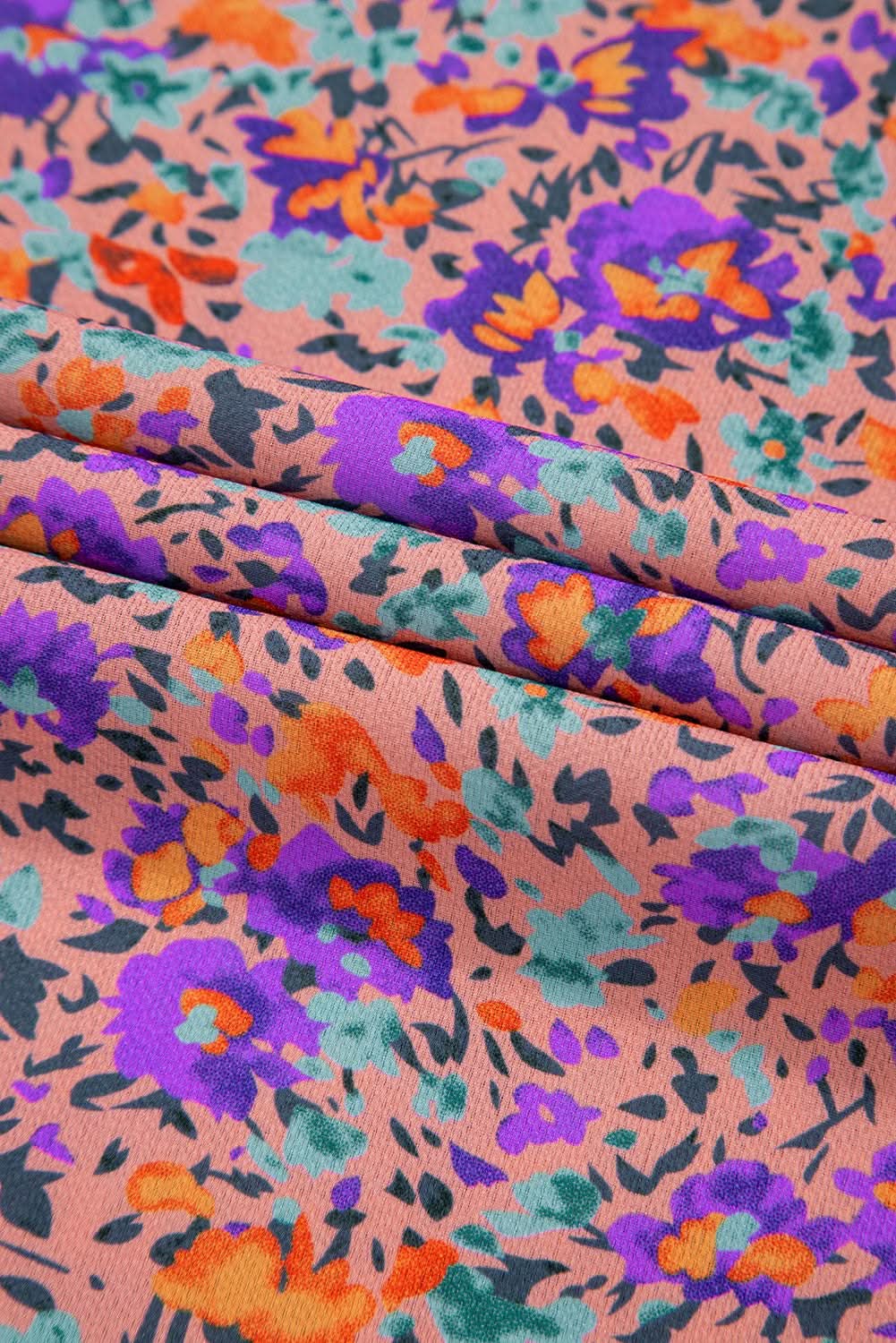 Charming purple floral blouse - Love Salve