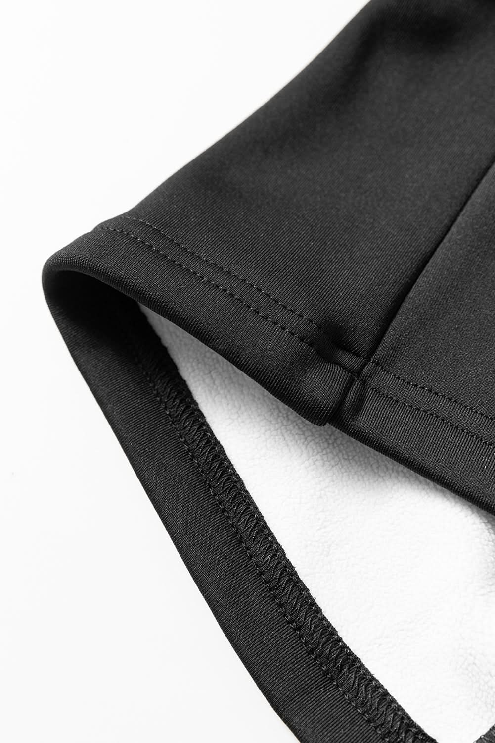 Cozy black thermal flare pants - Love Salve