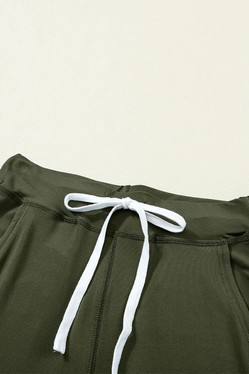 Moss green joggers with pockets - Love Salve