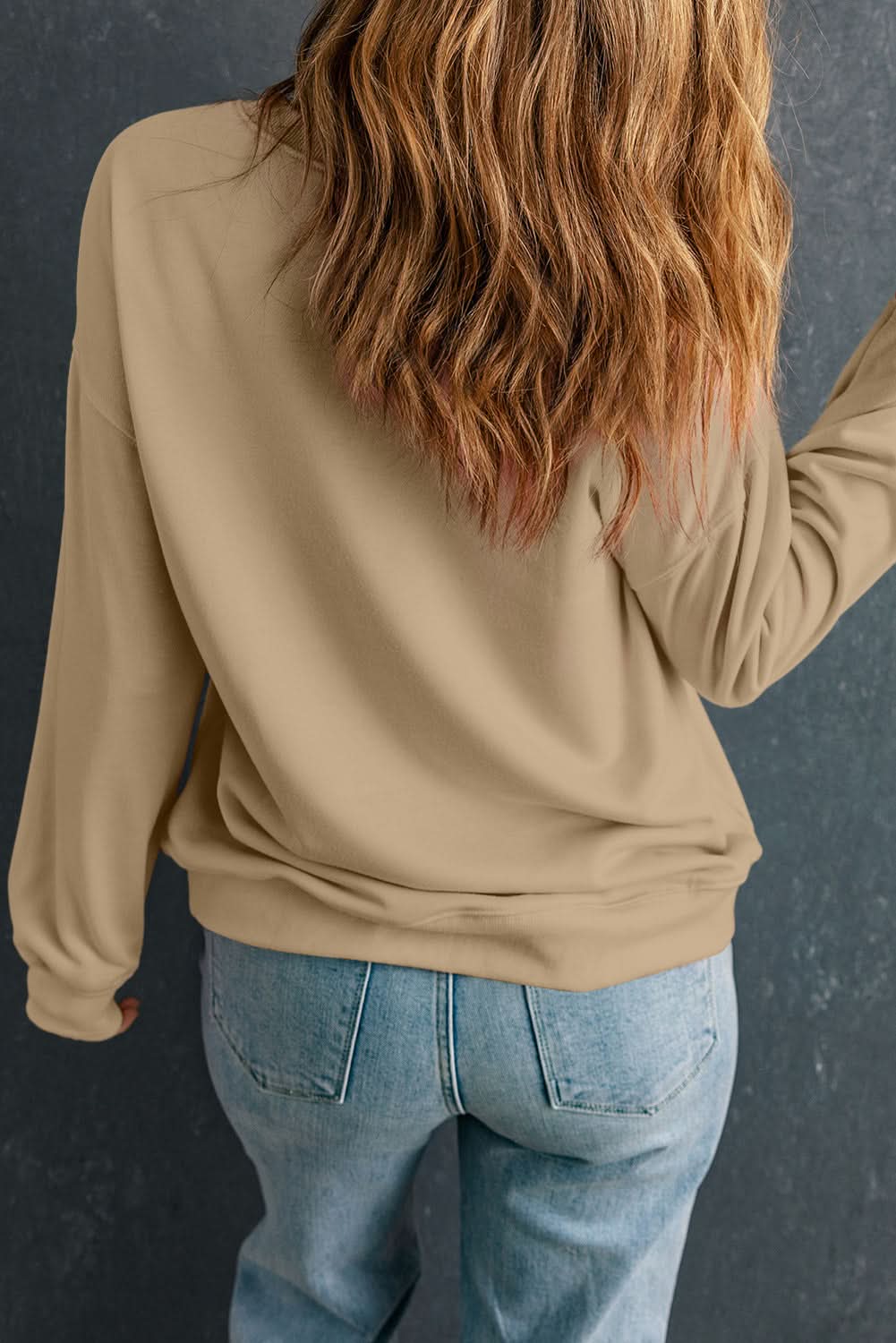 Khaki pumpkin graphic sweatshirt - Love Salve