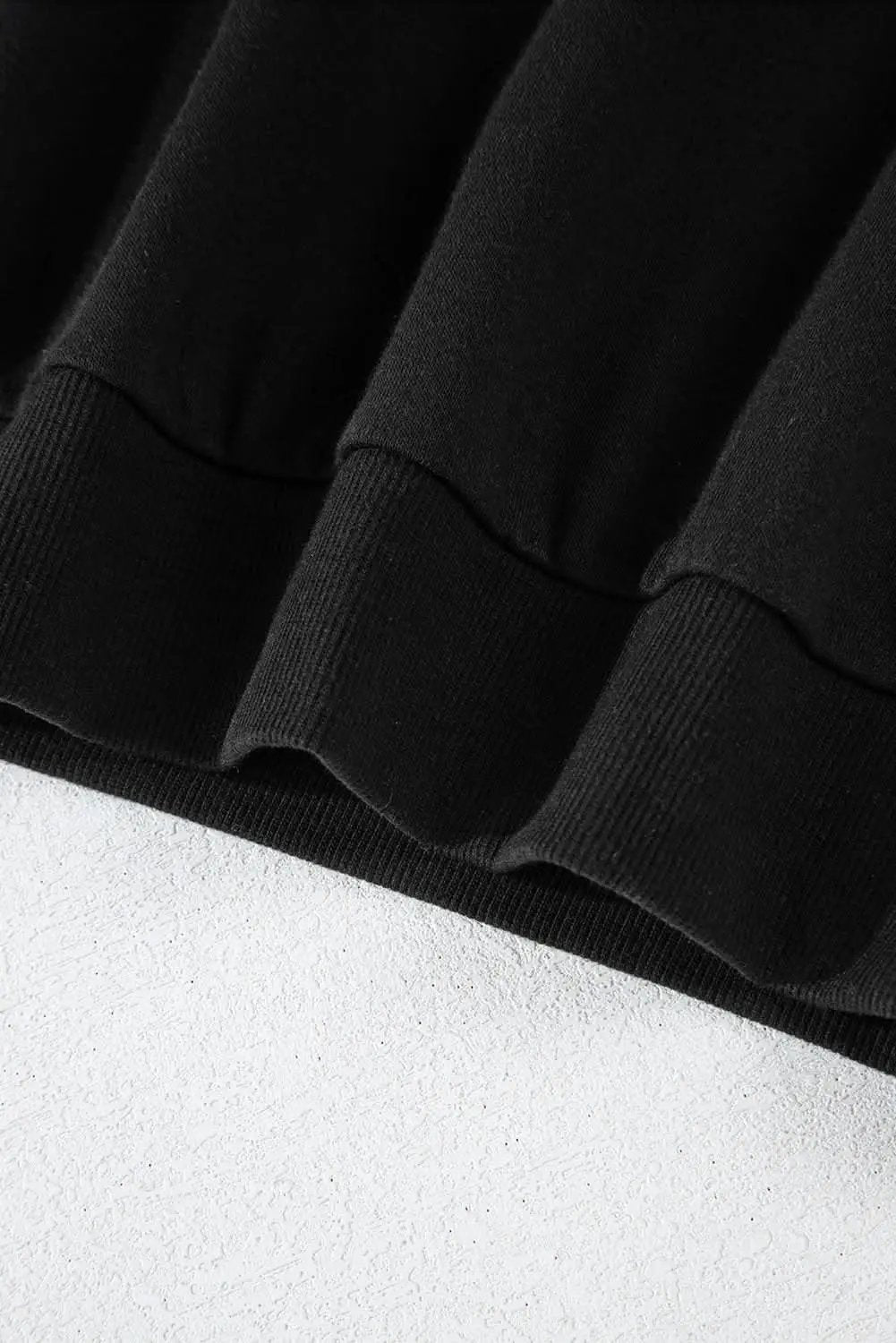 Casual black rugby pullover set - Love Salve