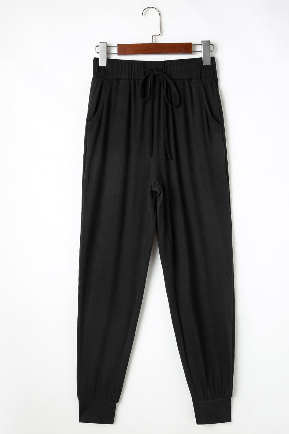 Chic black cardigan & skinny pants set - Love Salve