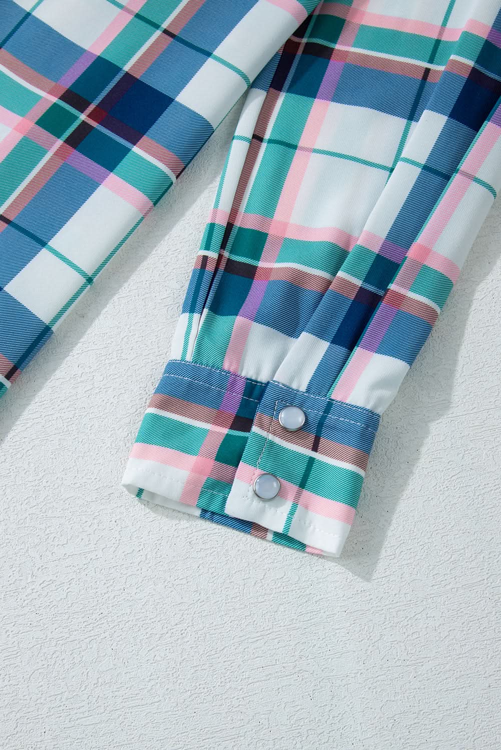 Chic blue plaid loungewear set - Love Salve