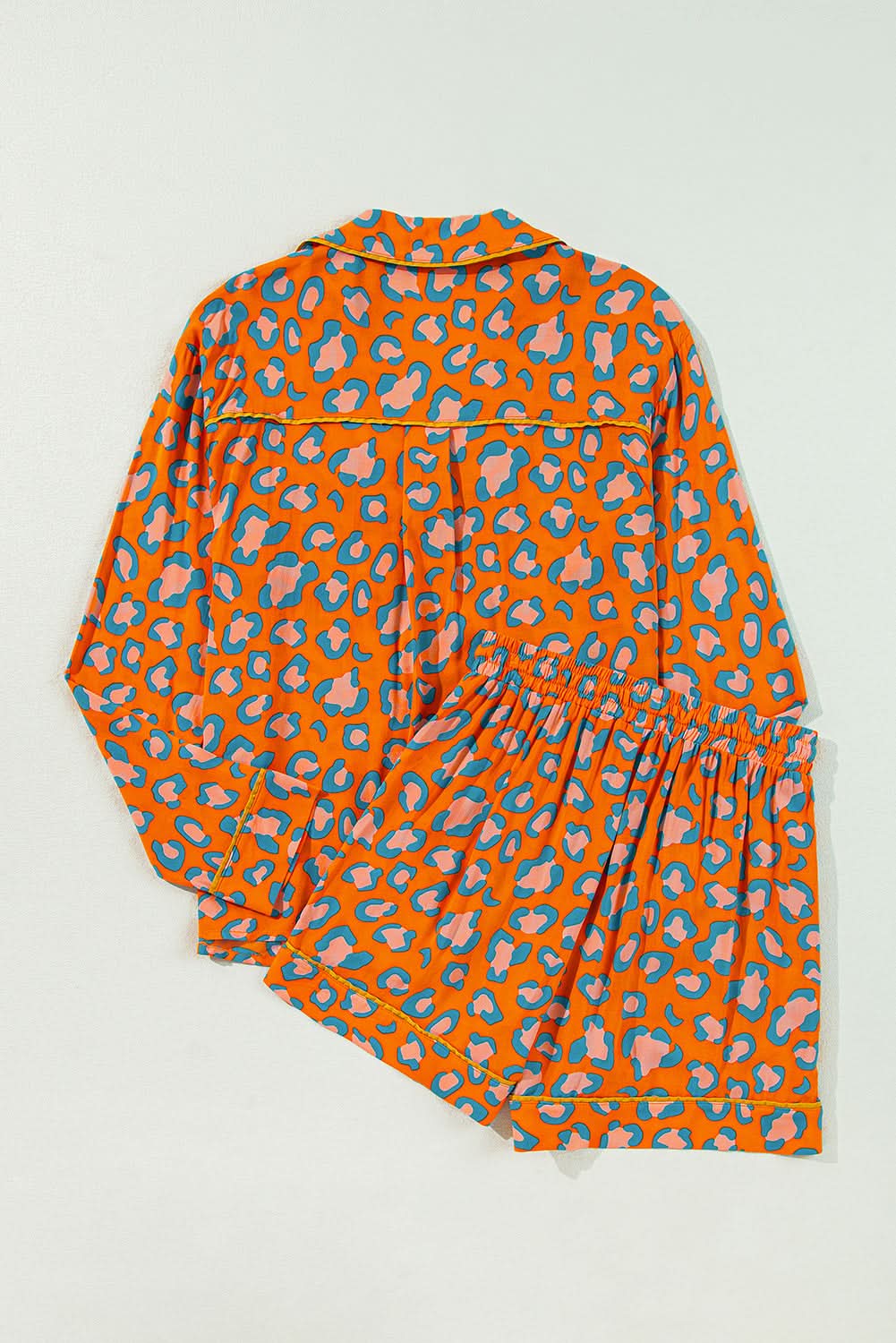Leopard Print Orange Loungewear Set - Love Salve