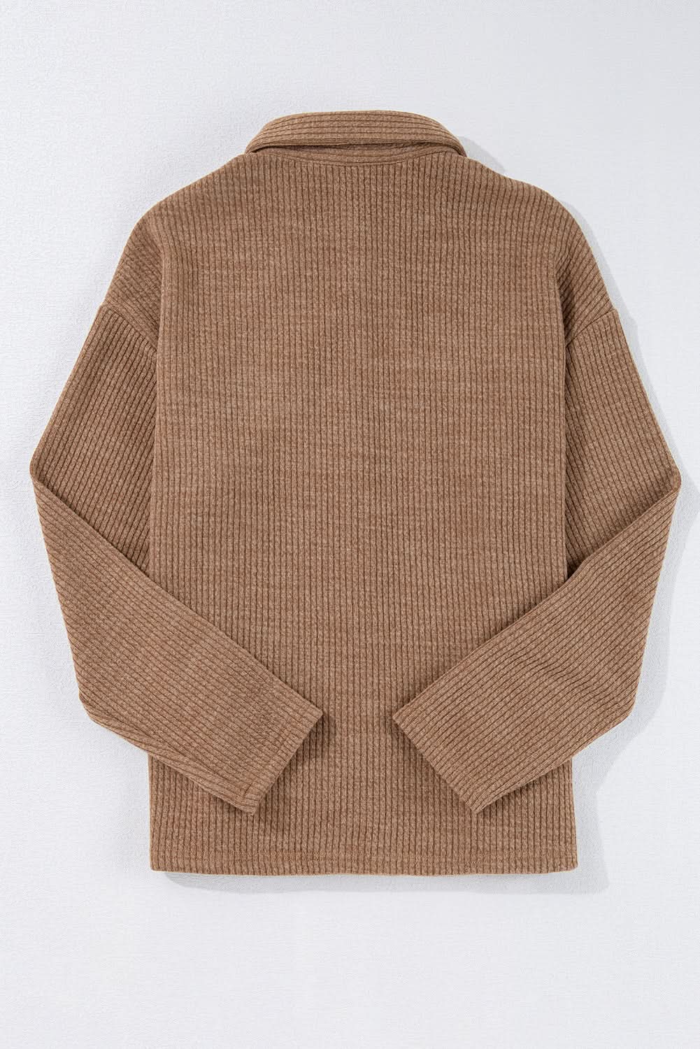 Dark khaki corduroy shacket - Love Salve