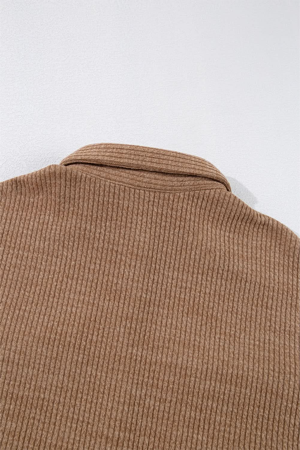 Dark khaki corduroy shacket - Love Salve