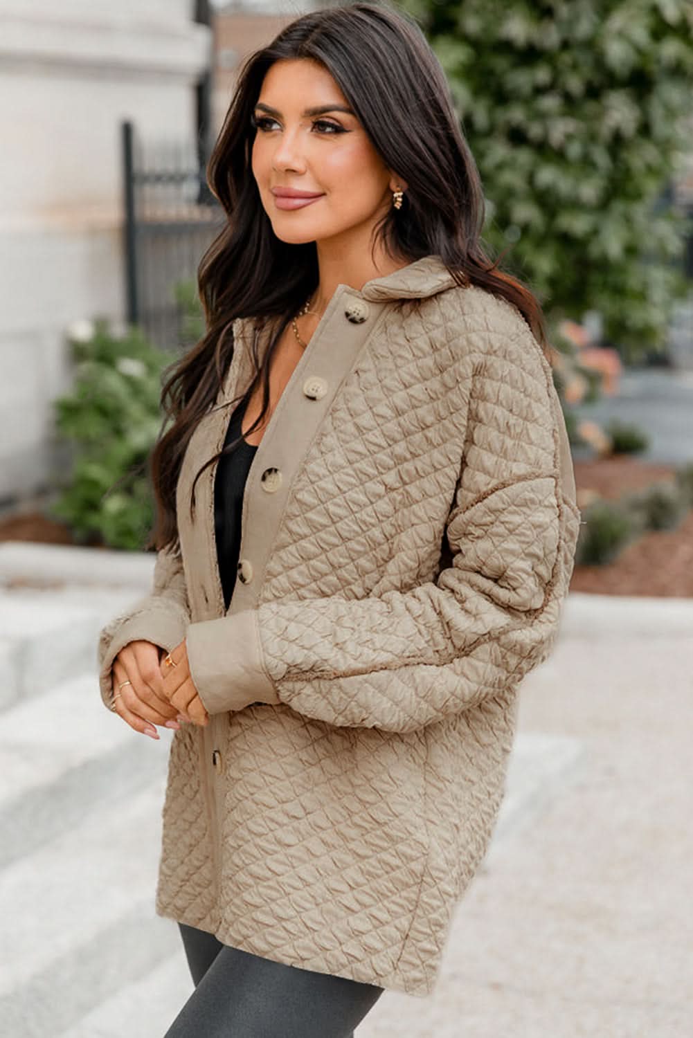Jet Stream quilted puffer shacket - Love Salve