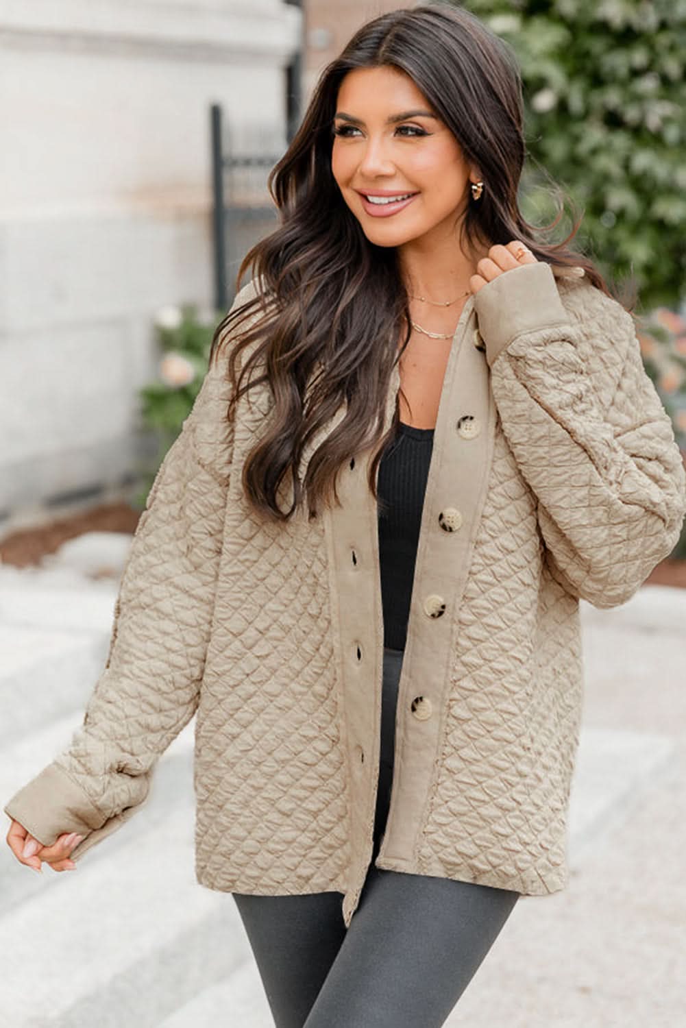 Jet Stream quilted puffer shacket - Love Salve