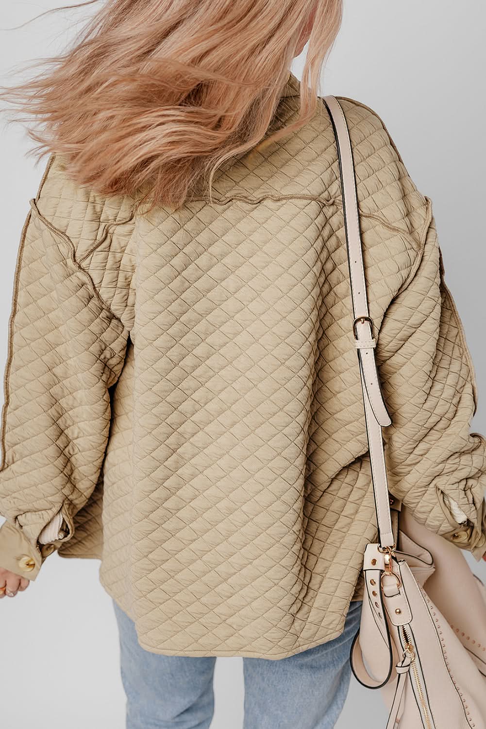 Jet Stream quilted puffer shacket - Love Salve