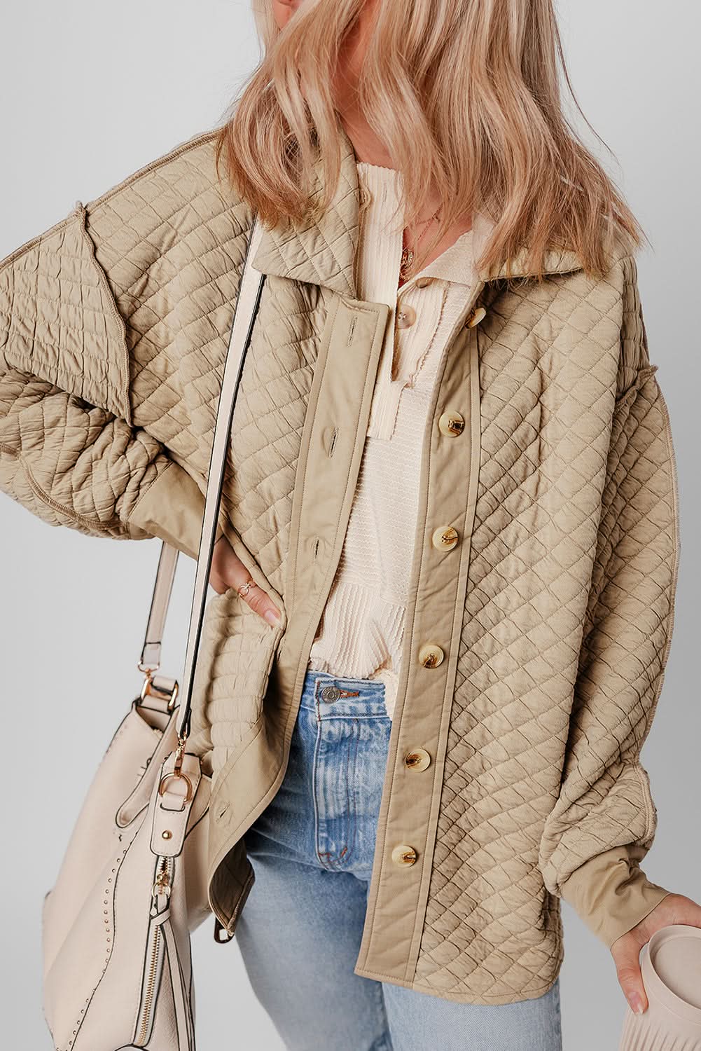 Jet Stream quilted puffer shacket - Love Salve