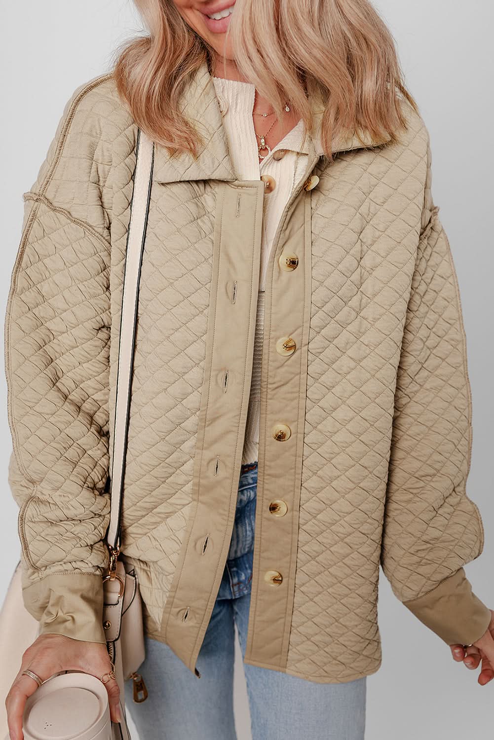 Jet Stream quilted puffer shacket - Love Salve