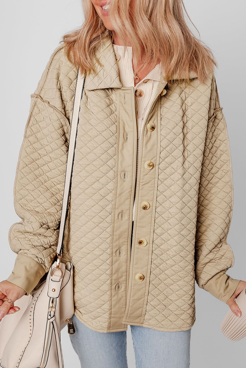 Jet Stream quilted puffer shacket - Love Salve
