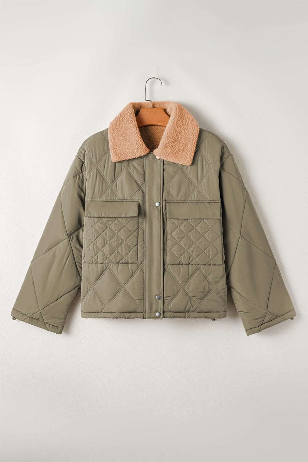 Cozy jungle green puffer jacket - Love Salve