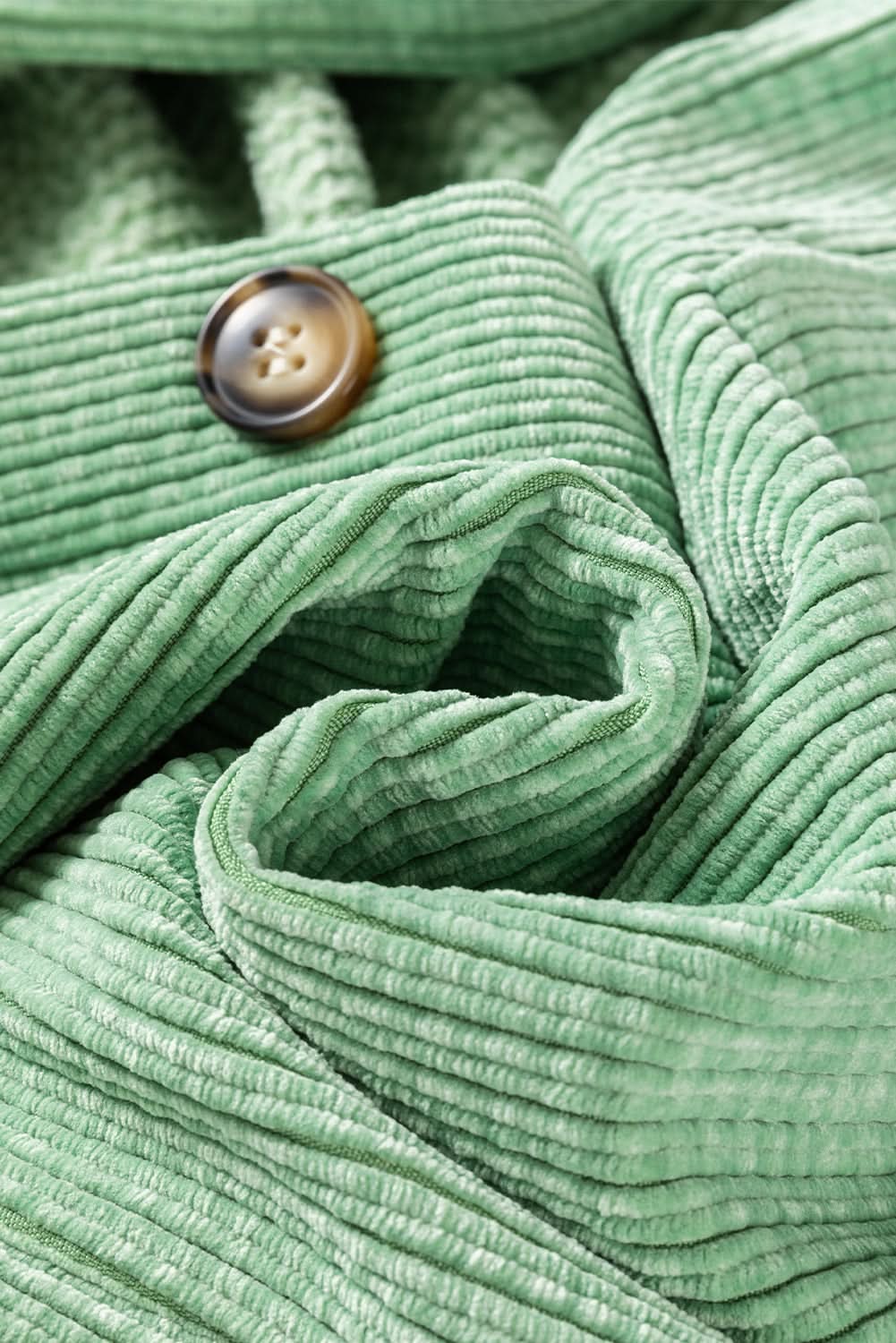 Mist green corduroy shacket - Love Salve