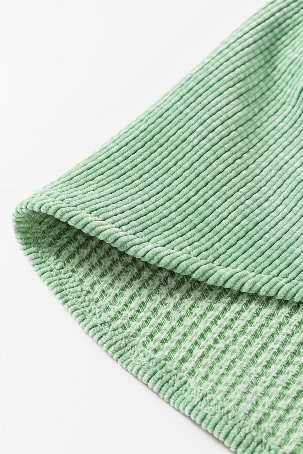 Mist green corduroy shacket - Love Salve