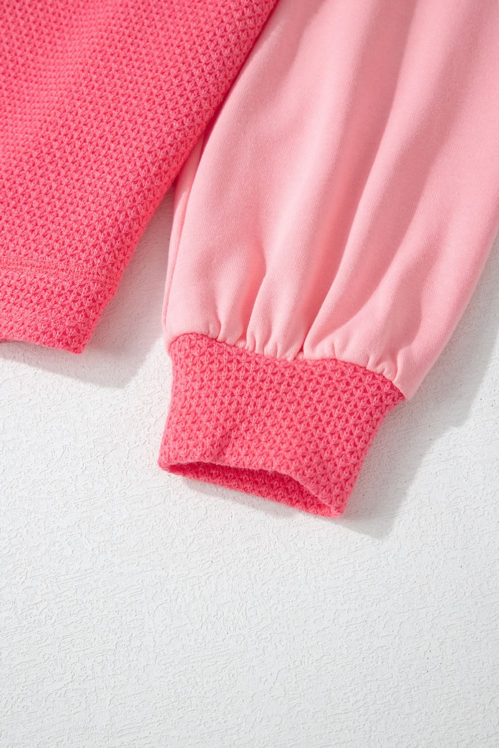 Peach Blossom Waffle Knit Shacket - Love Salve