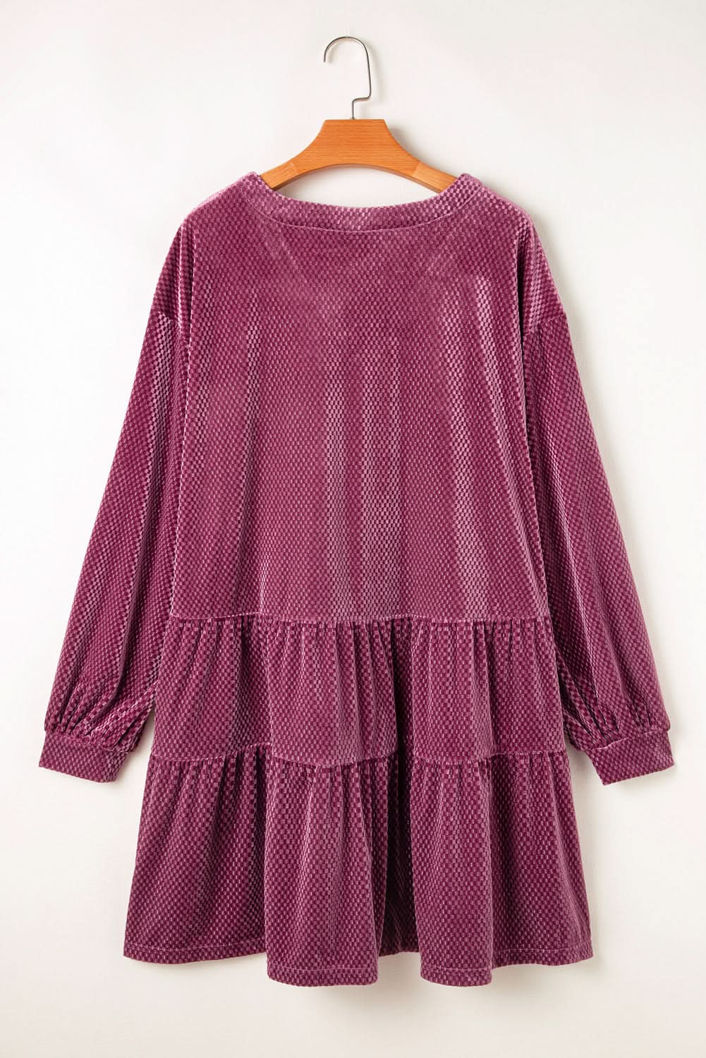 Meadow mauve plus size velvet dress - Love Salve
