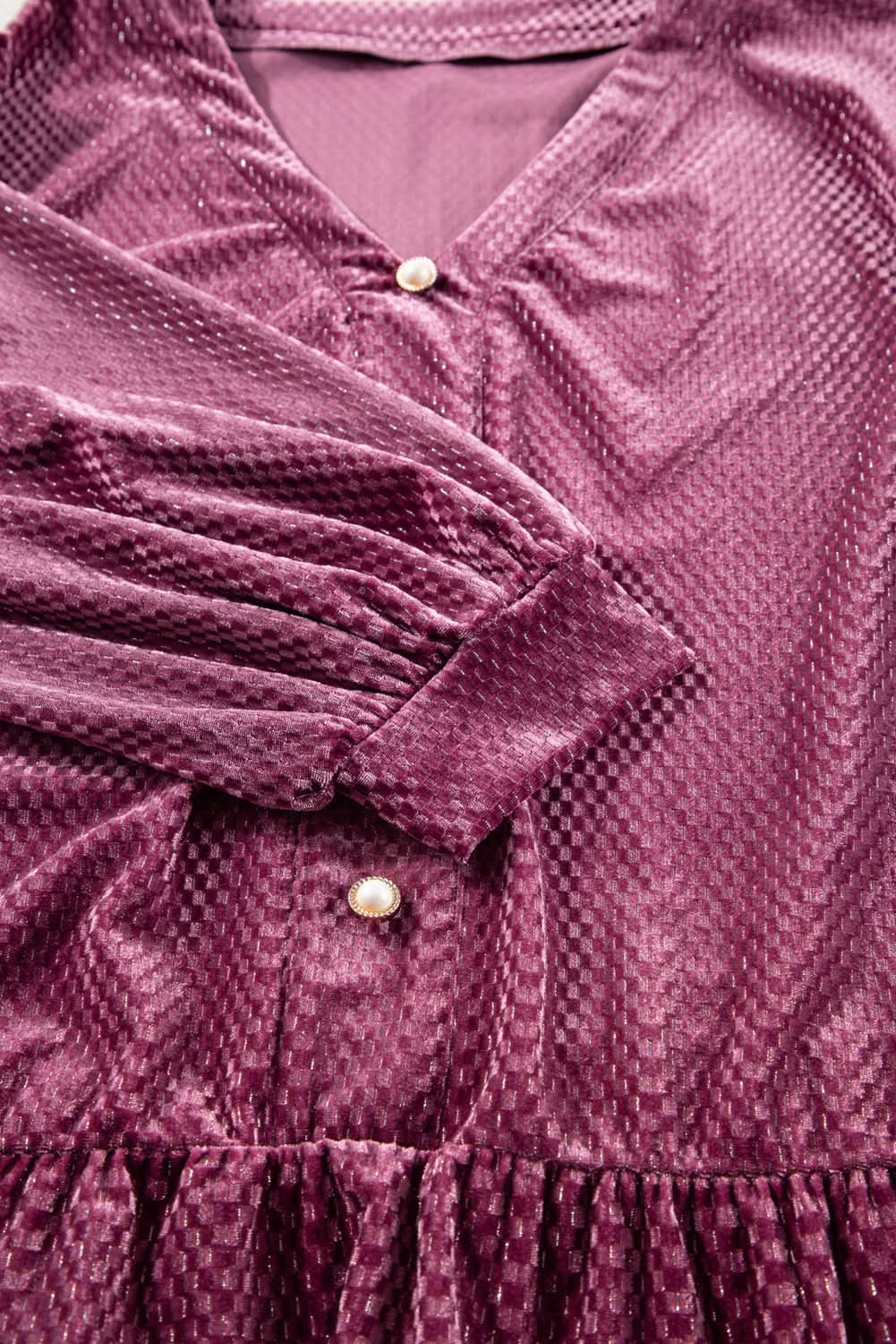 Meadow mauve plus size velvet dress - Love Salve