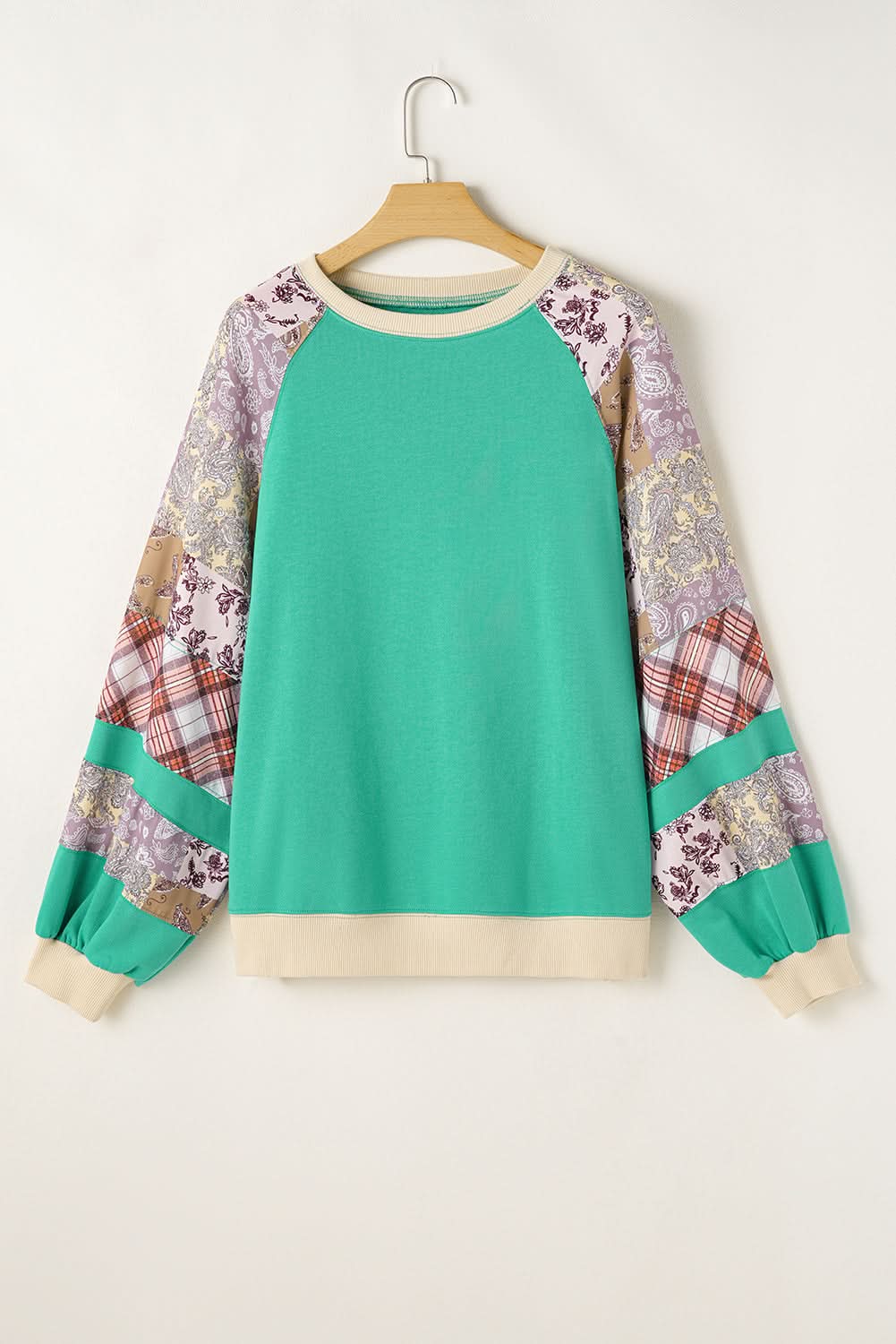 Chic sky blue plus size sweatshirt - Love Salve