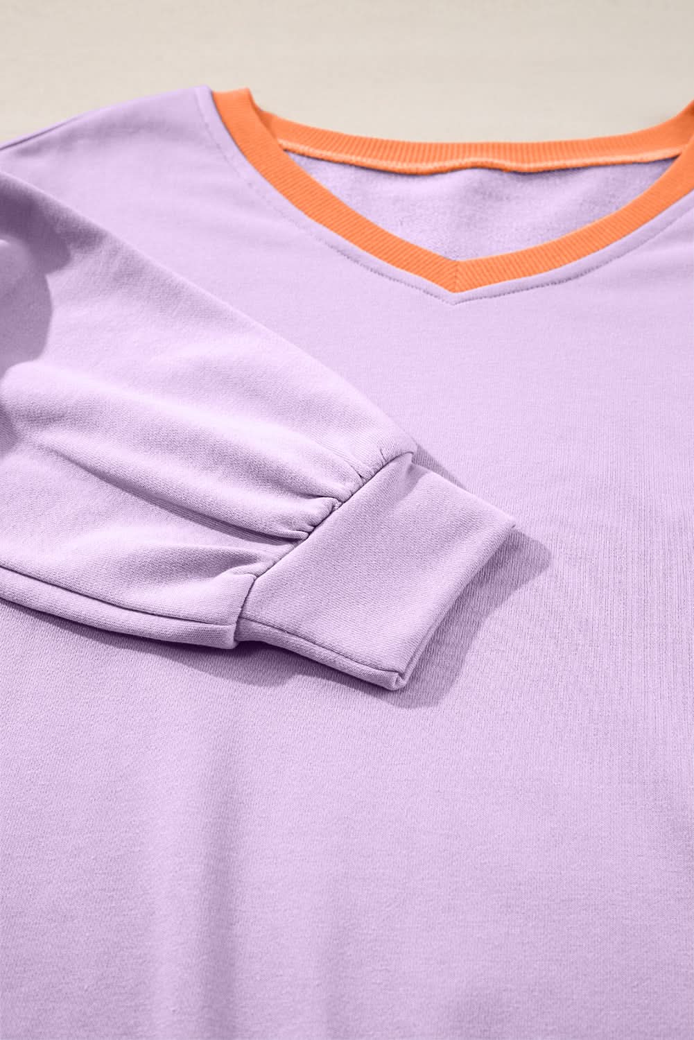 Orchid bouquet v-neck sweatshirt - Love Salve