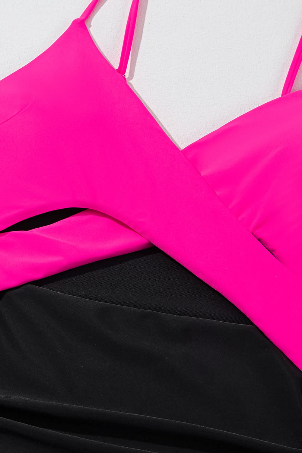 Chic rose red cutout monokini - Love Salve